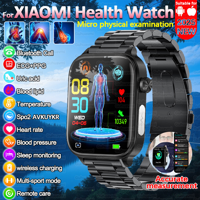 Smartwatch Military Watches For Men - 2025 New For XIAOM1 ECG+PPG Blood