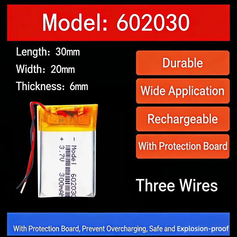 Smartwatch Watches With Bluetooth - 3.7V 300mAh 602030 Lithium Battery Lithium