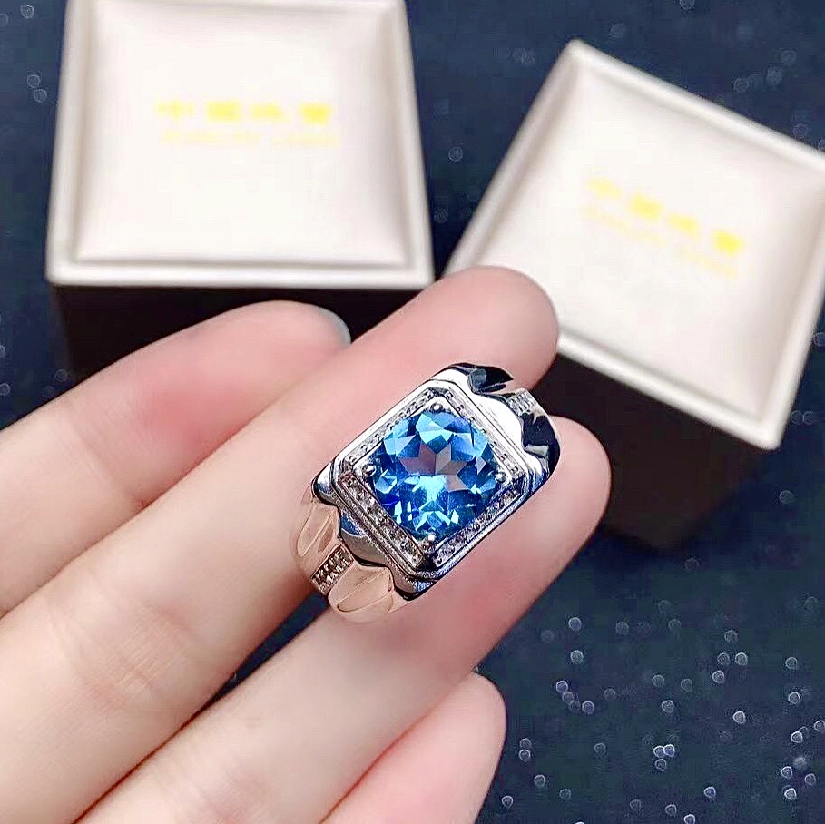 Vs Smartwatch - Fashion Gemstone Ring for Man 8mm