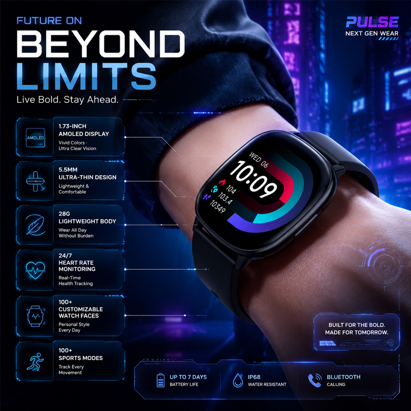 Smartwatch Stylish Watches For Women - New Ultra-thin Fashion Smartwatch 1.73 AMOLED