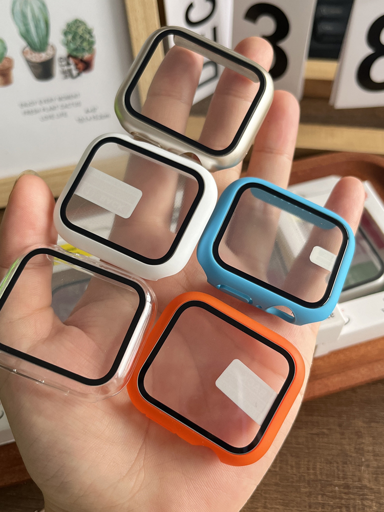 Smartwatch New Watches 2025 - Tempered Glass+Cover For Apple Watch series