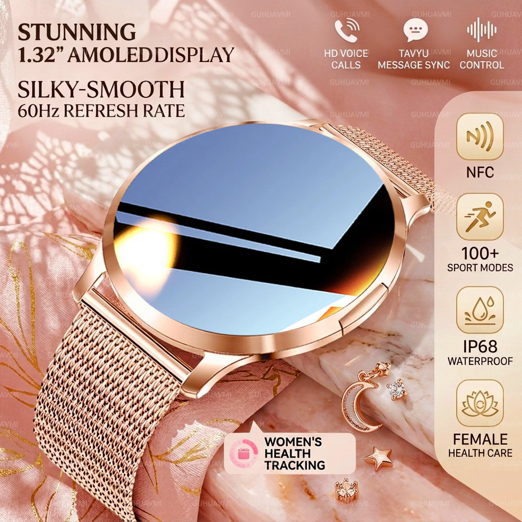 Smartwatch Stylish Watches For Women - 2026New Stylish Women NFC Smart Watch