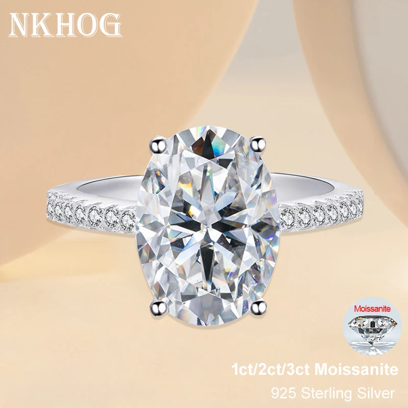Vs Smartwatch - NKHOG 1ct 2ct 3ct Oval Moissanite
