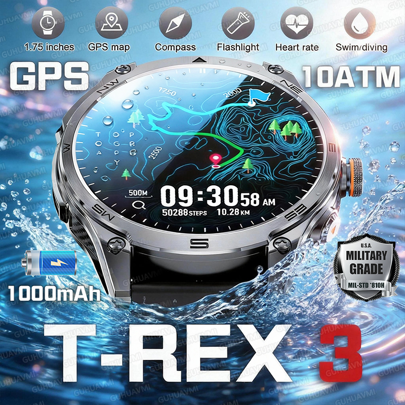 Smartwatch Watches For Men With Gps - 2026 New GPS Outdoor Sports Smart
