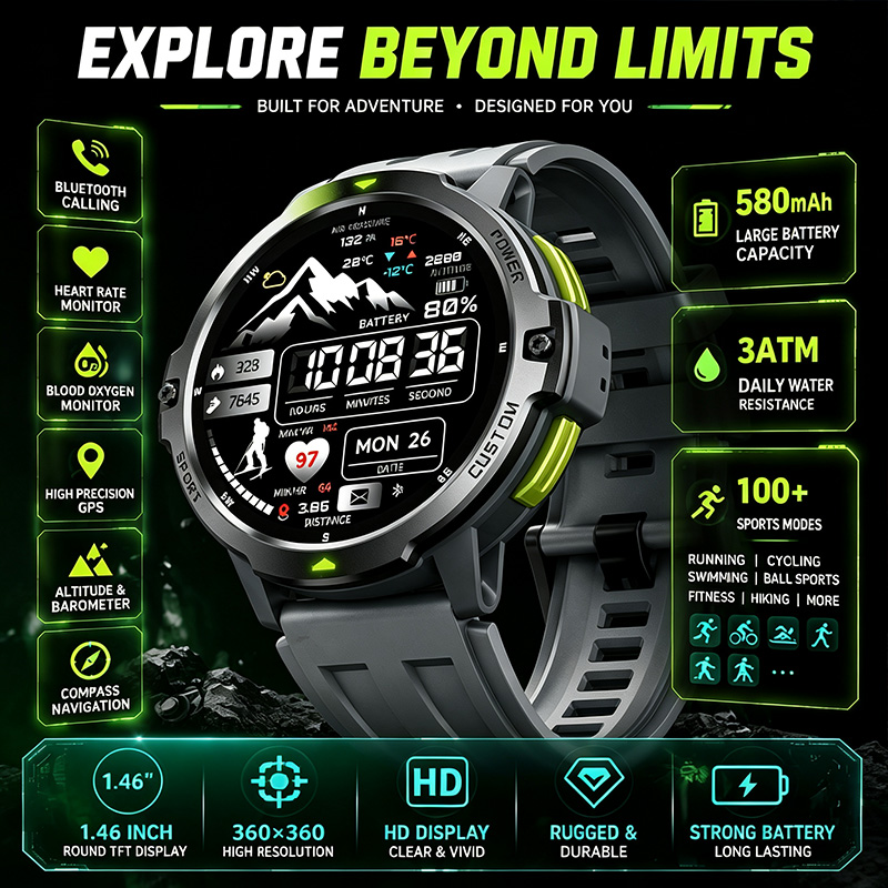Timex Watches Smartwatch - Bluetooth Smart Watch Compass Sports Mode