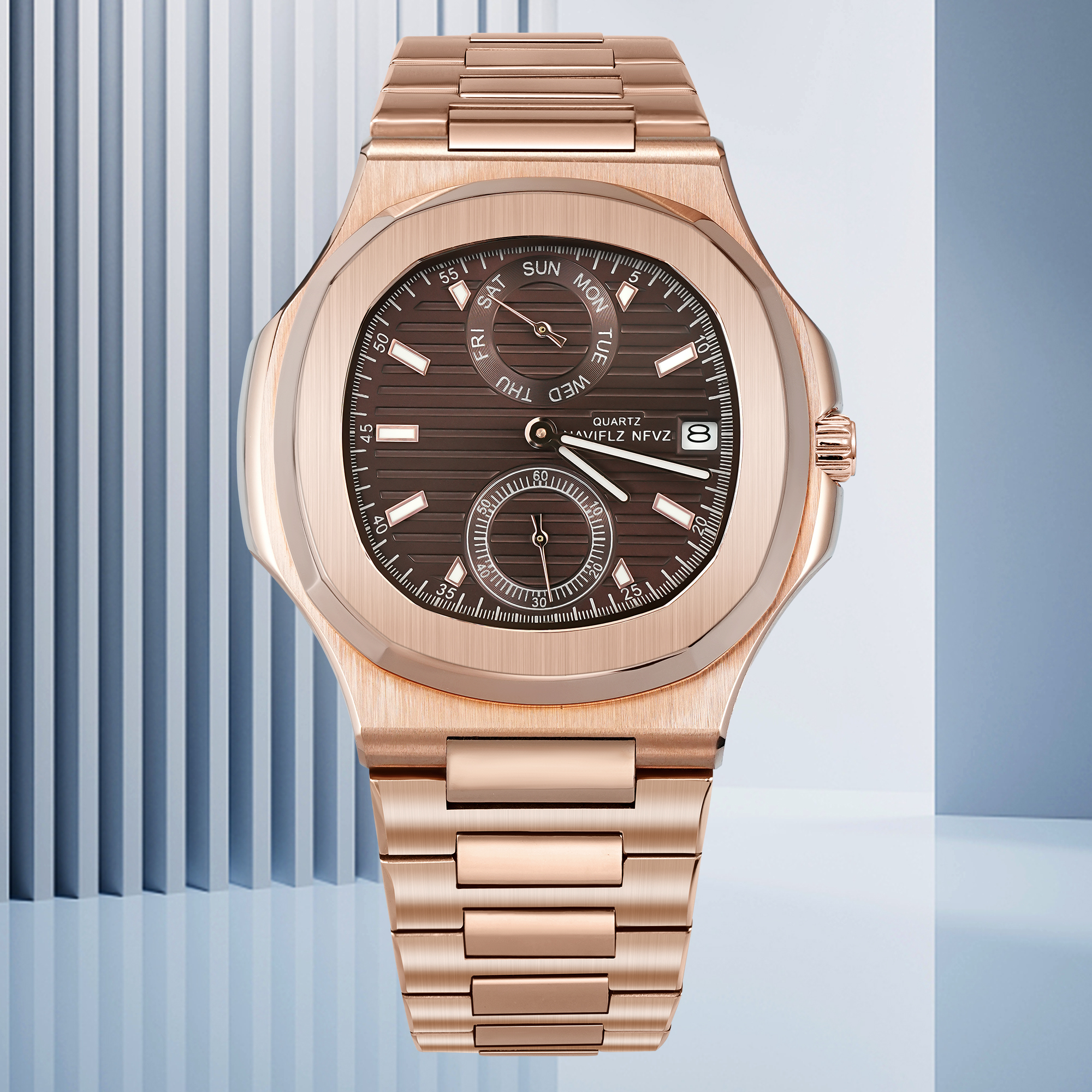 Smartwatch New Watches 2025 - NAVIFLZ NFVZ 2025 New Classic Rose