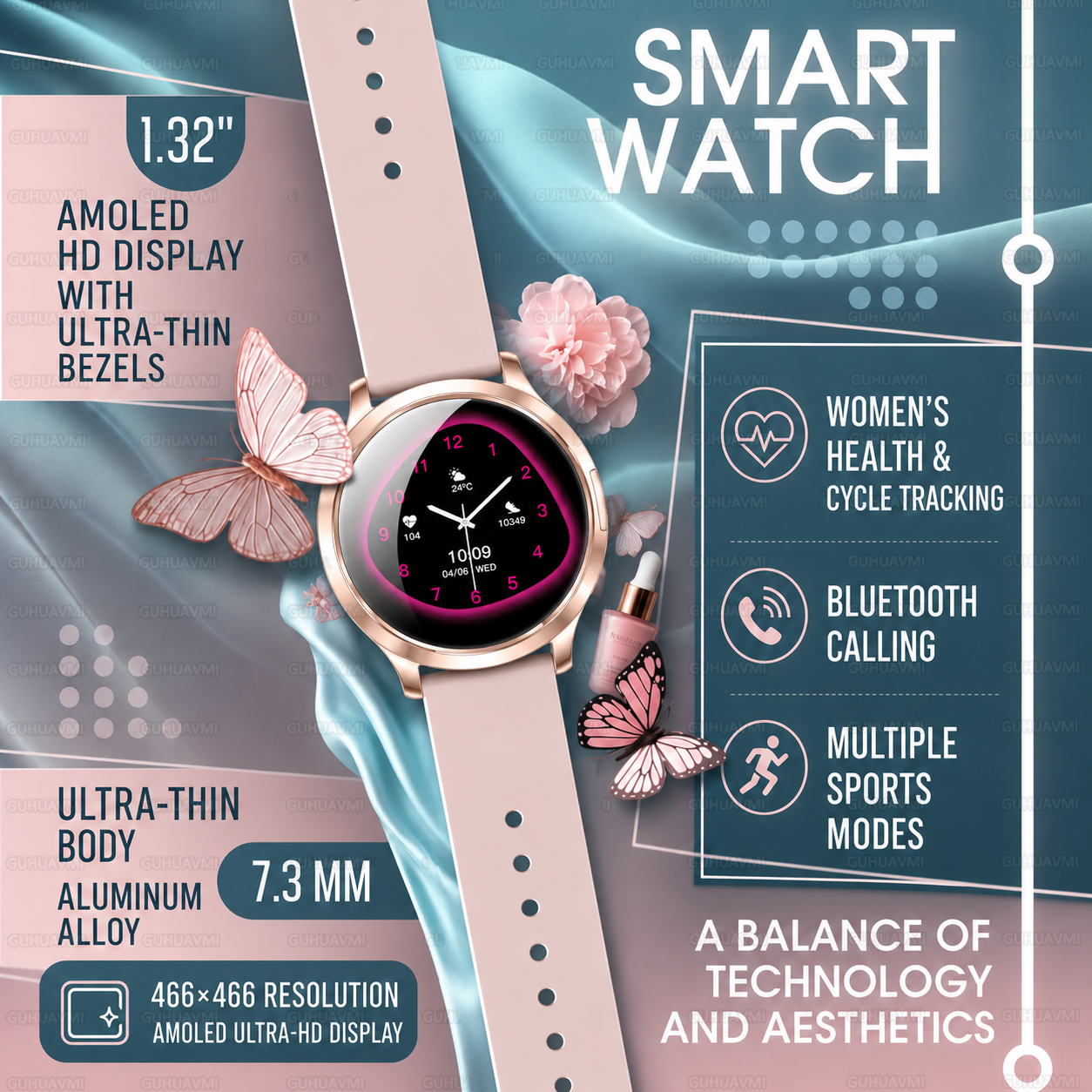 Smartwatch Stylish Watches For Women - 2026 New Stylish Women Smart Watch