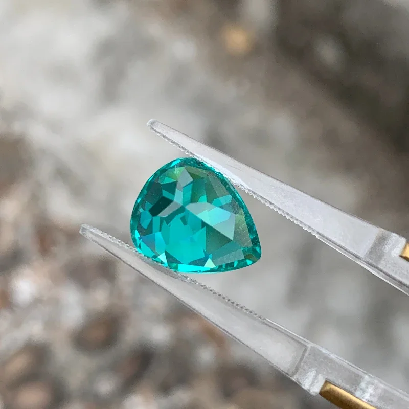 Vs Smartwatch - Paraiba Pear Cut Lab Grown Sapphire
