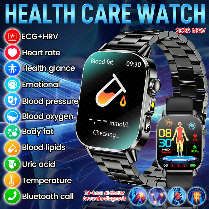 Smartwatch Military Watches For Men - New Health Care AI Doctor Accurate
