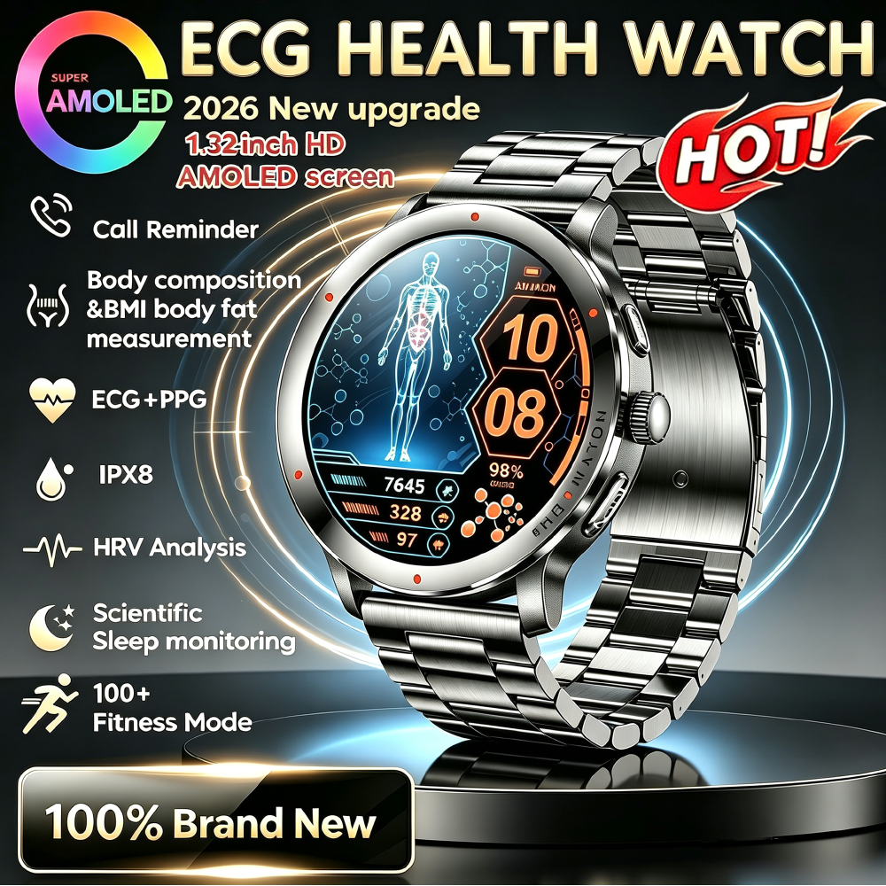 Smartwatch Health Watches - 2026 New Accurate Body Health analysis