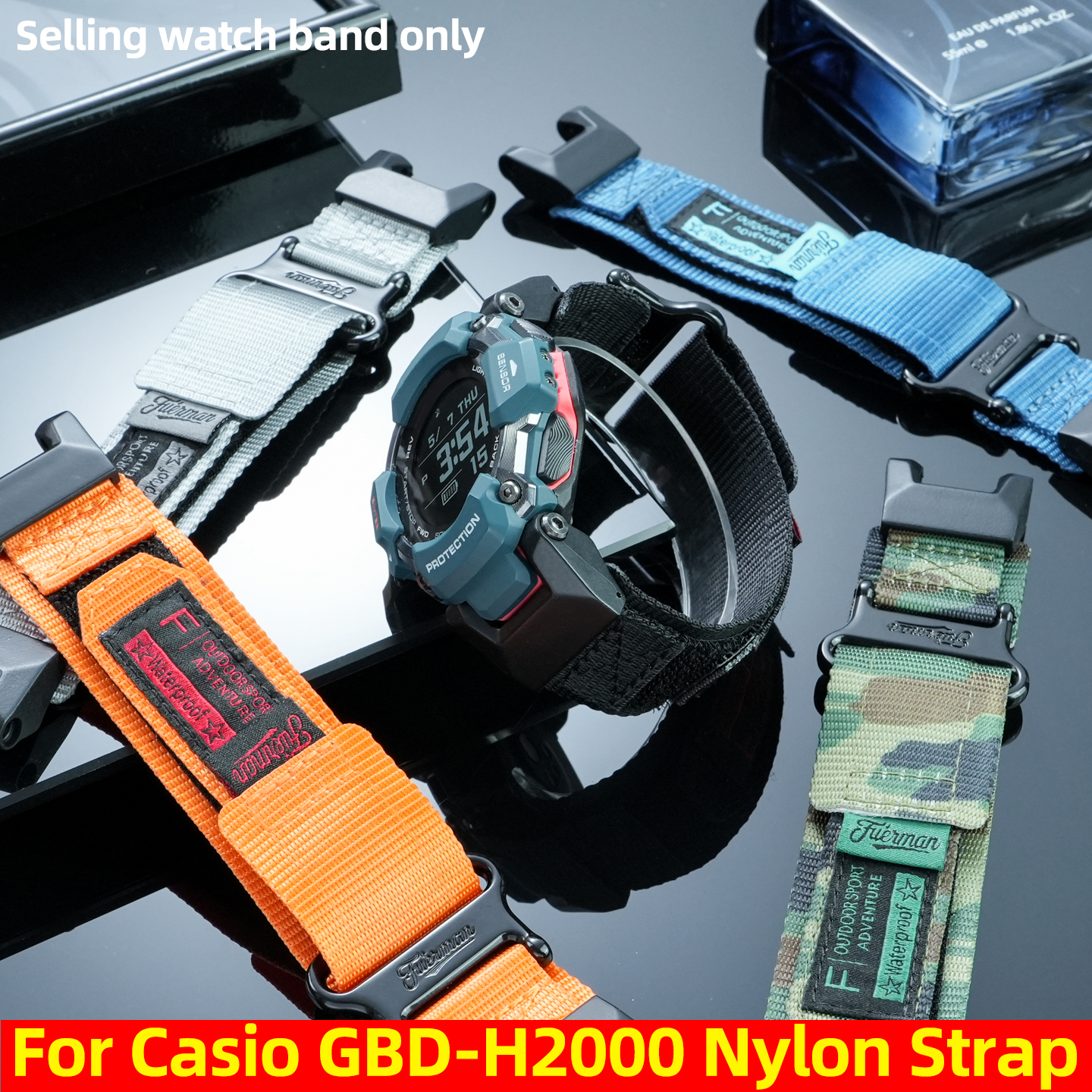 Casio Watches Smartwatch - Nylon watch Strap For Casio G-SHOCK