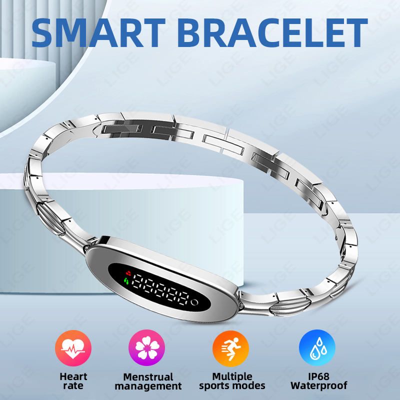Couple Watches Smartwatch - LIGE Women Smart Bracelet Heart Rate
