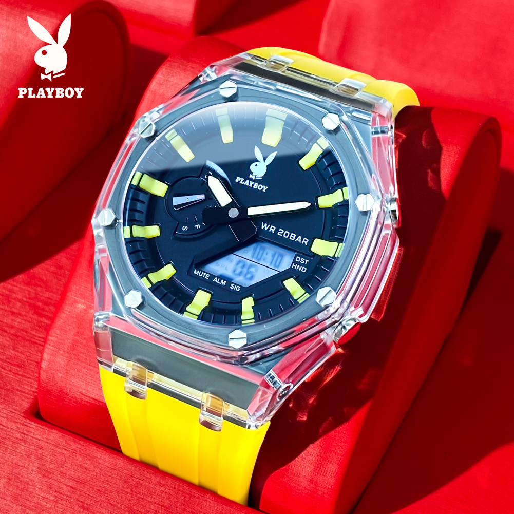 Smartwatch Watches Brands For Men - PLAYBOY 2066 Brand Original Electronic Fashionable