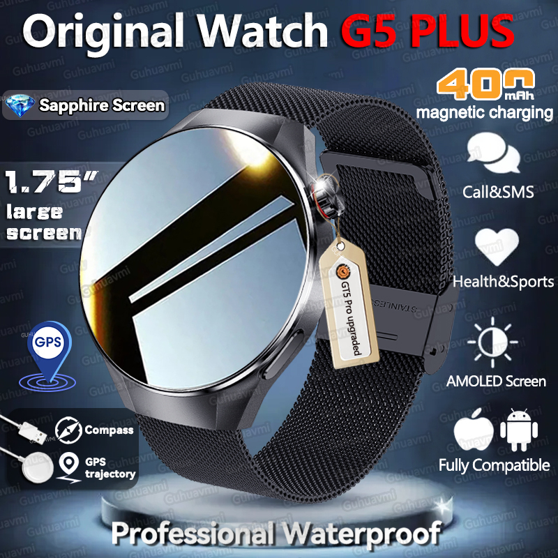 Smartwatch Watches For Men With Gps - New Upgraded Original Watch G5 PLUS