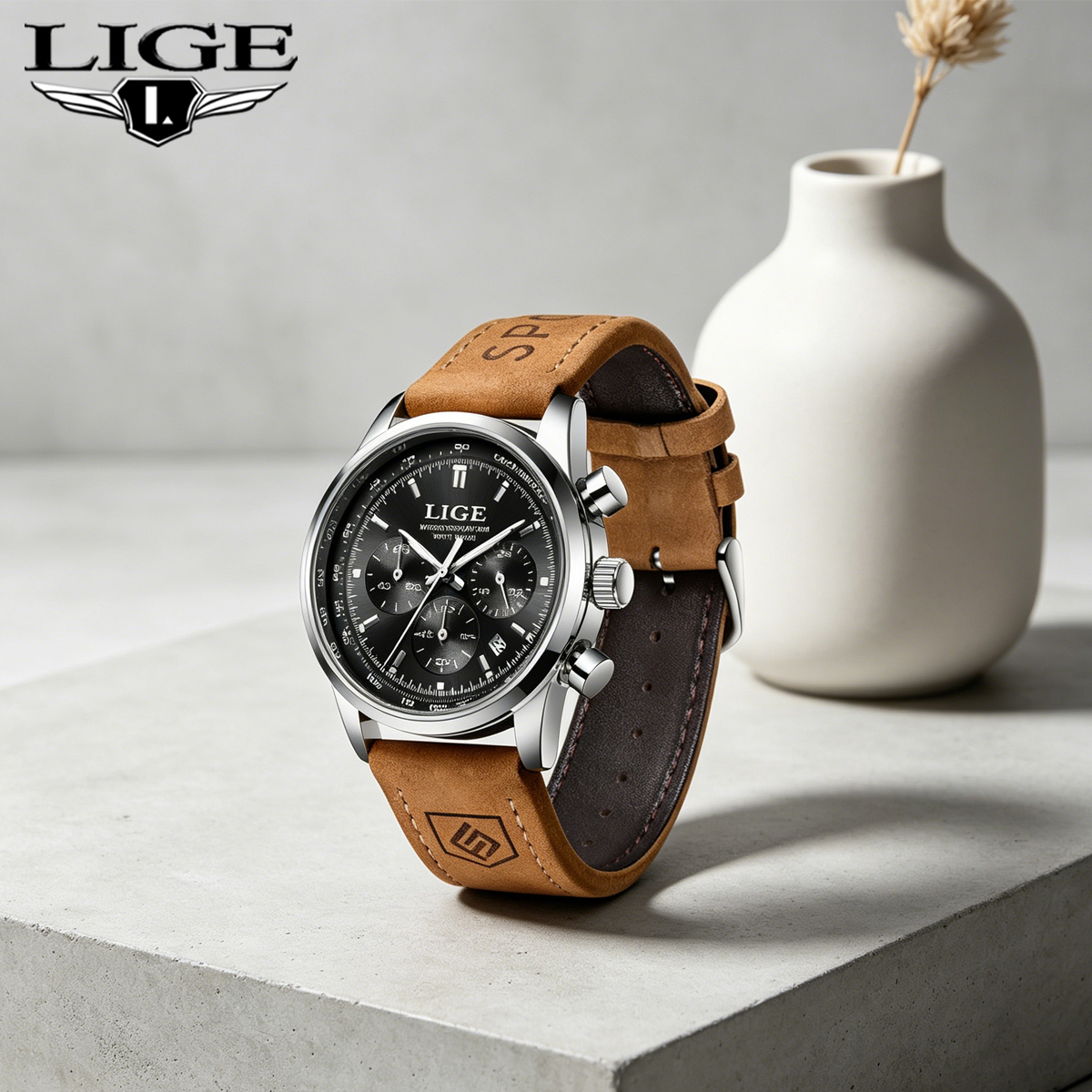 Smartwatch Military Watches For Men - LIGE Top Brand Men's Quartz Watch