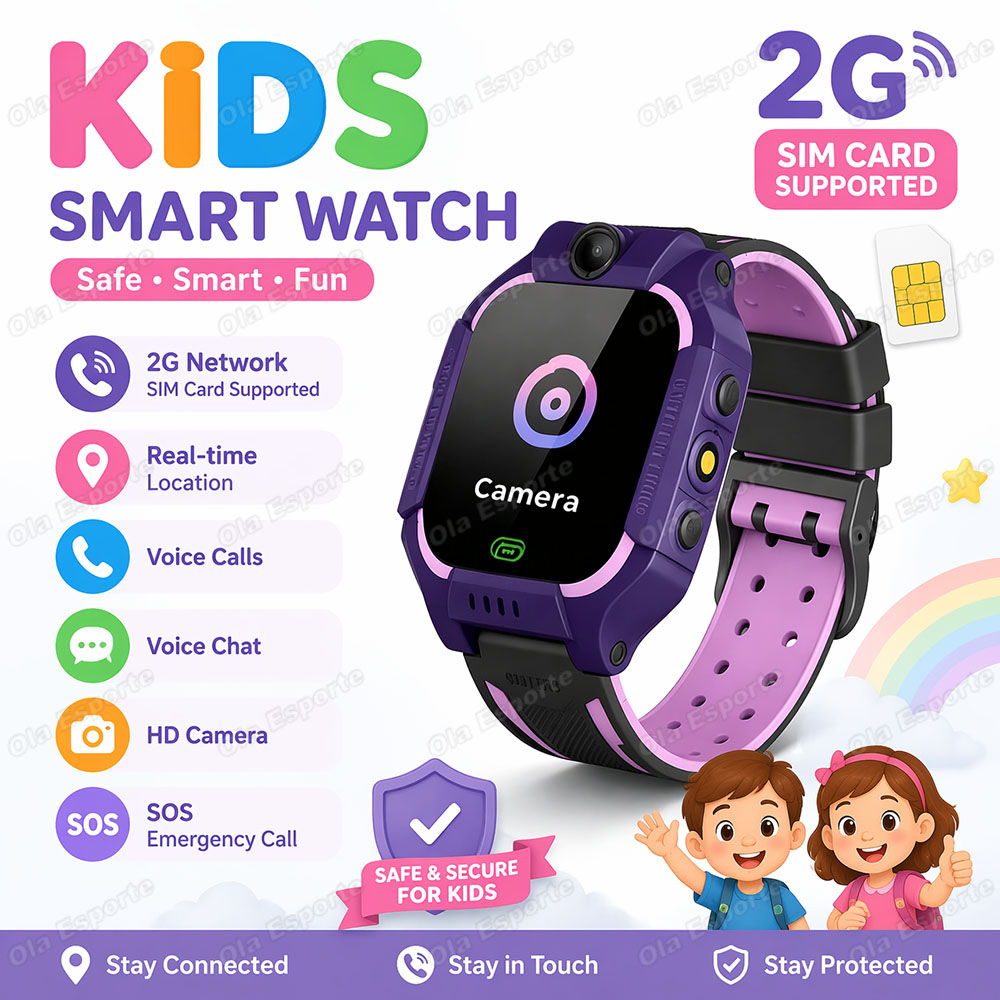 Smartwatch Watches For Kid Boy With Alarm - Kids Smart Watch SIM Card GPS