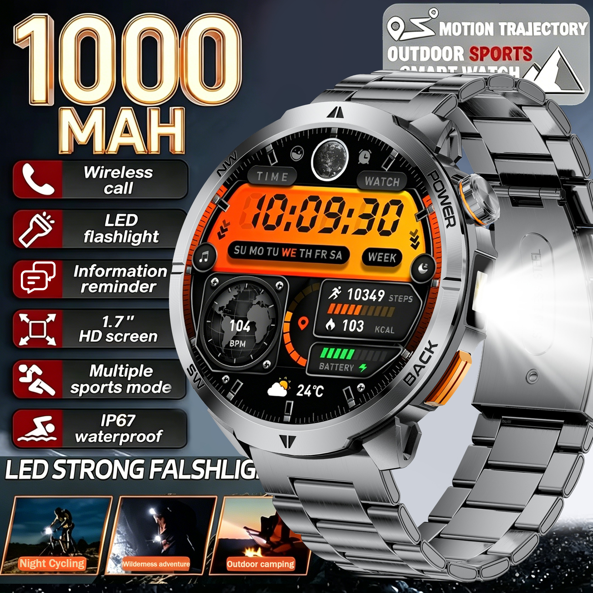 Smartwatch Watches For Men With Gps - New T-REX3 Ultra 1000mAh Battery SmartWatch