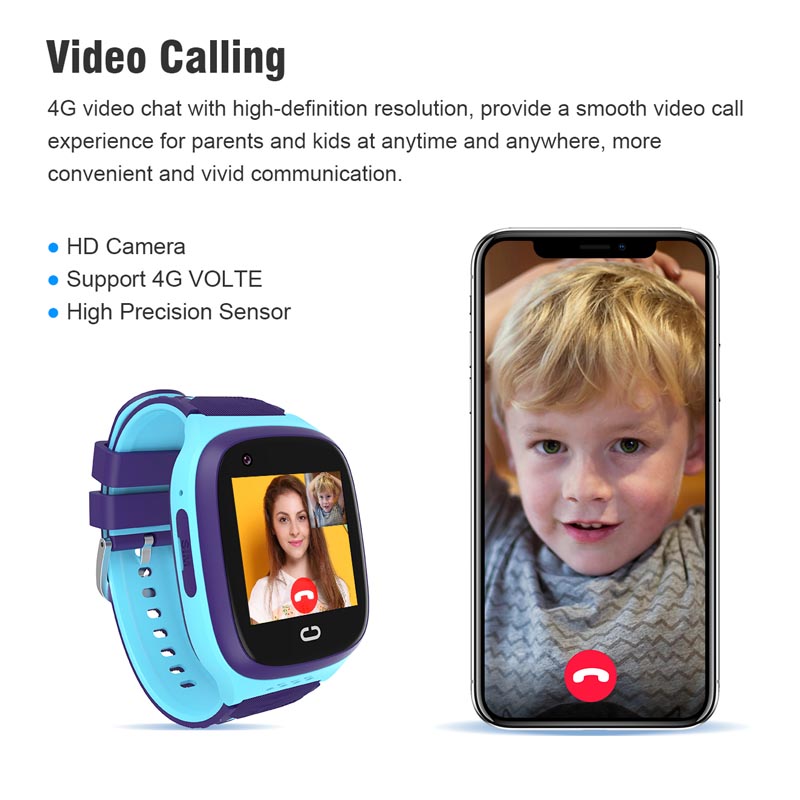 Smartwatch Watches For Kid Boy With Alarm - Phone watch android 4G GPS nano