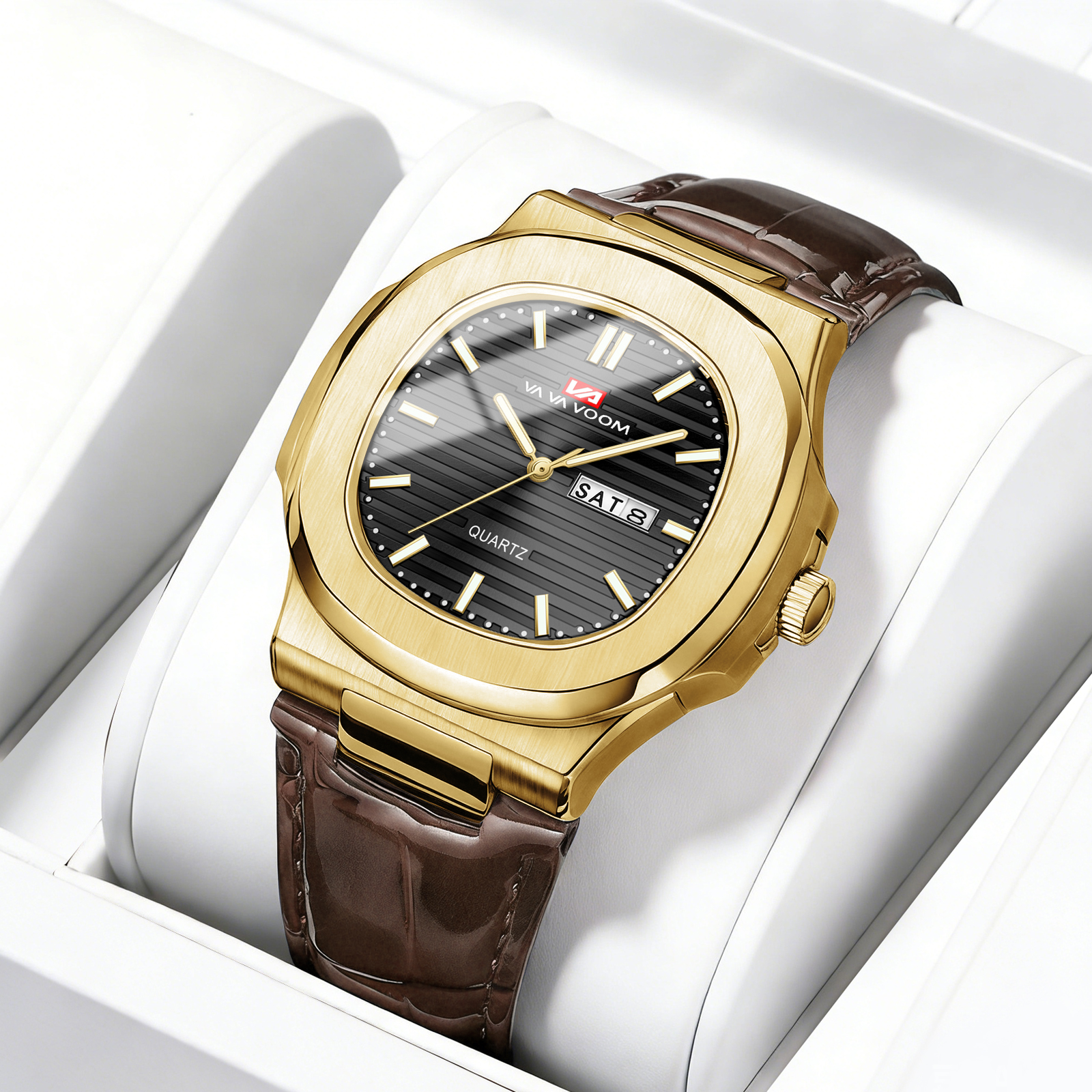 Couple Watches Smartwatch - Luxury Men Quartz Watch 40mm Black