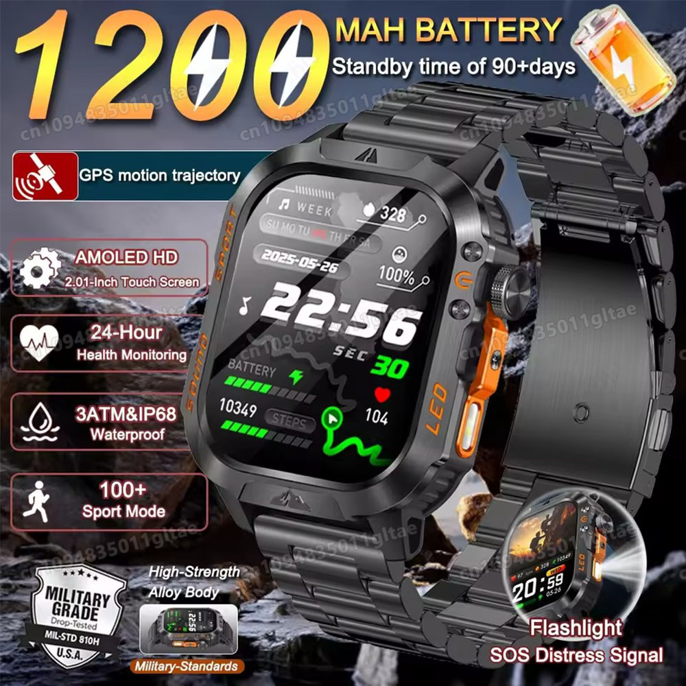 Smartwatch Military Watches For Men - 2026 New Military Smart Watch Men