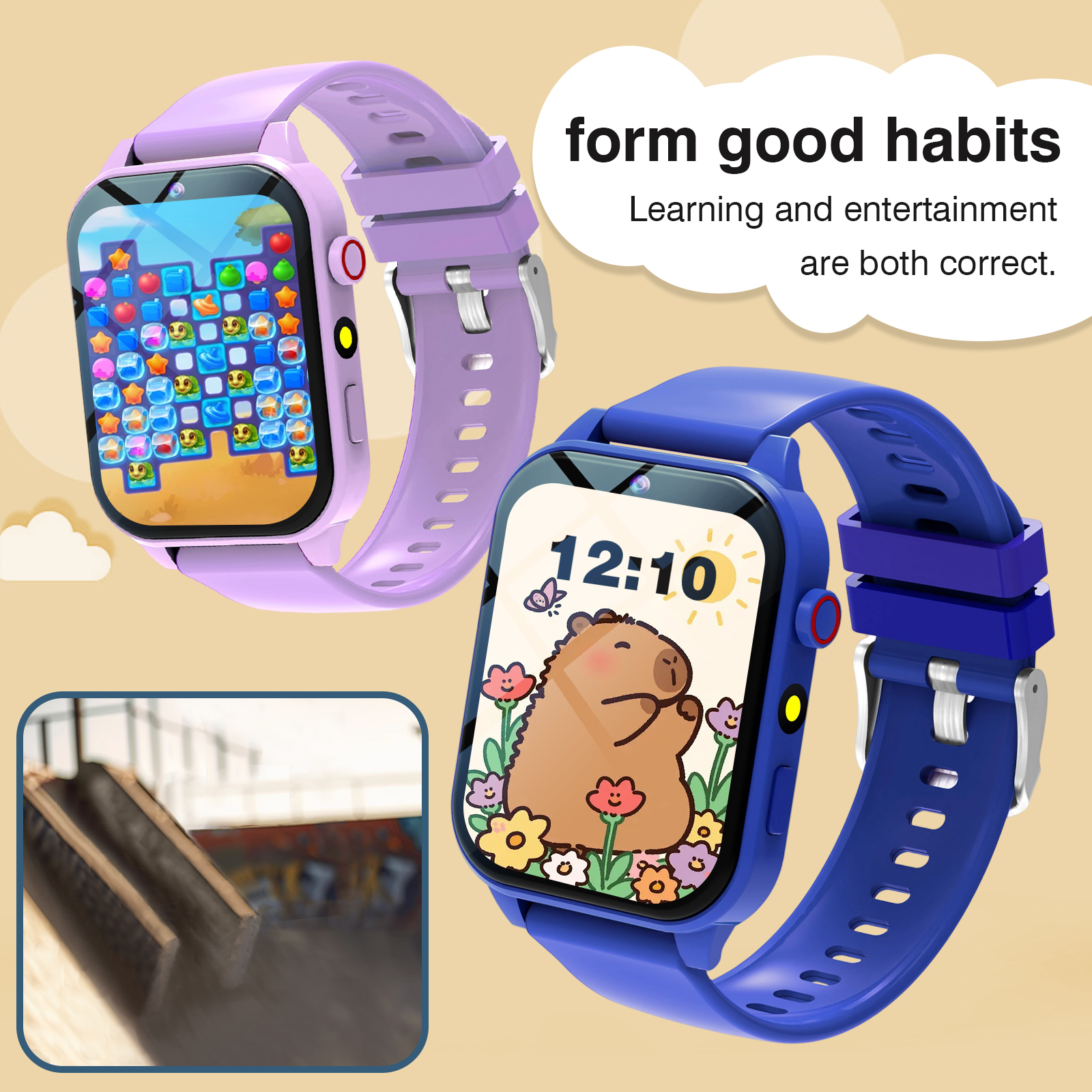 Smartwatch Watches For Kid Boy With Alarm - Kids′s Smart Watch 18 Games Camera