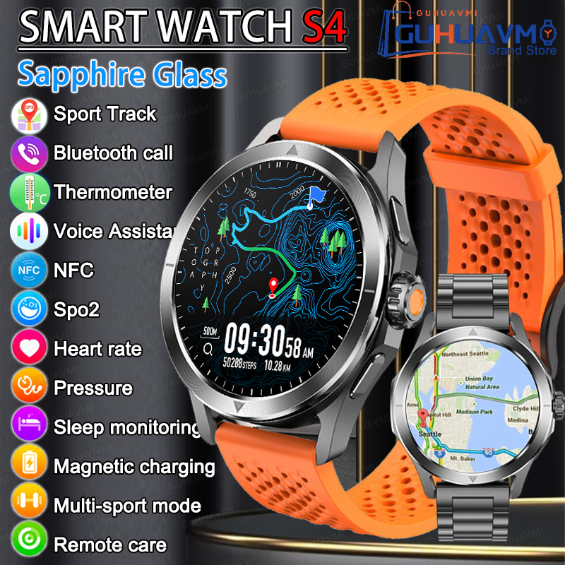 Smartwatch Watches Brands For Men - GUHUAVMI NFC Smart Watch Men AMOLED