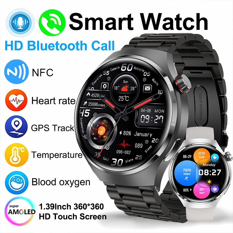 Smartwatch Watches For Men With Gps - 2026 New Smart Watch Heart rate
