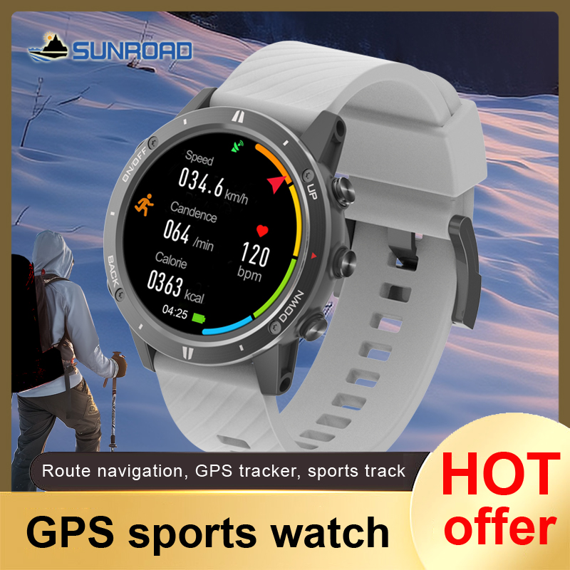 Smartwatch Watches For Men With Gps - 2024 New Sunroad GPS Sports Watch
