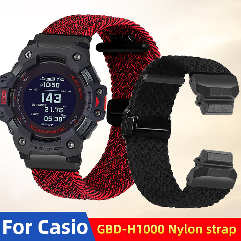 Casio Watches Smartwatch - GBD H1000 Elastic Nylon Watchband For