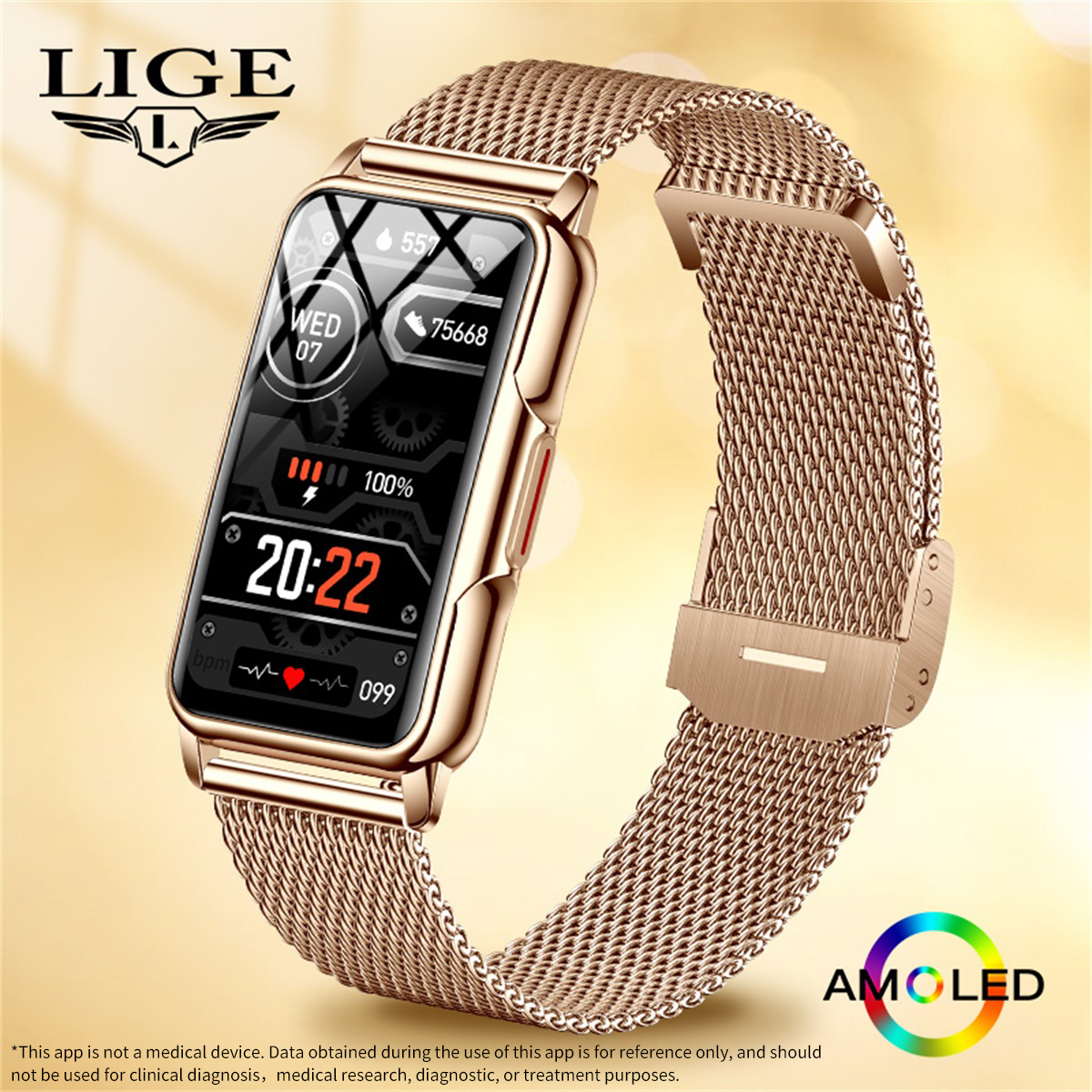 Smartwatch Watches With Bluetooth - LIGE Smart Watch Men Women Fitness