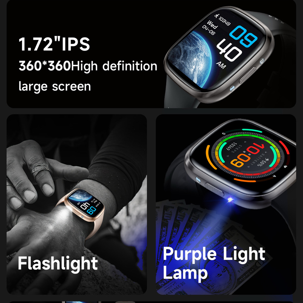 696 Smart Watch BT Call LED Fl - Smartwatch Purple Watches For Women recension och pris