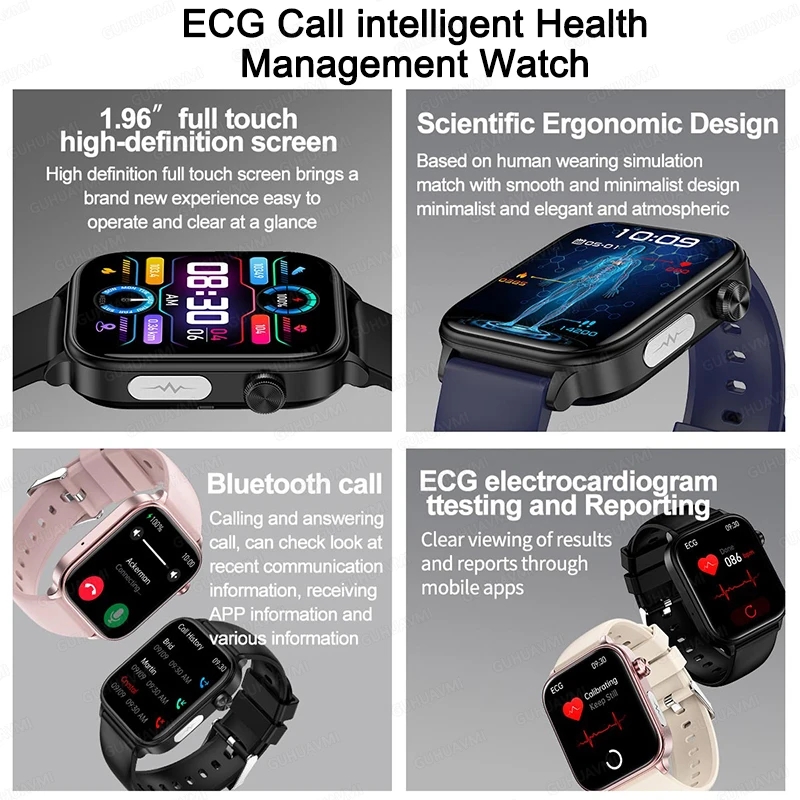 2025 New For XIAOM1 ECG+PPG Bl - Smartwatch Military Watches For Men recension och pris