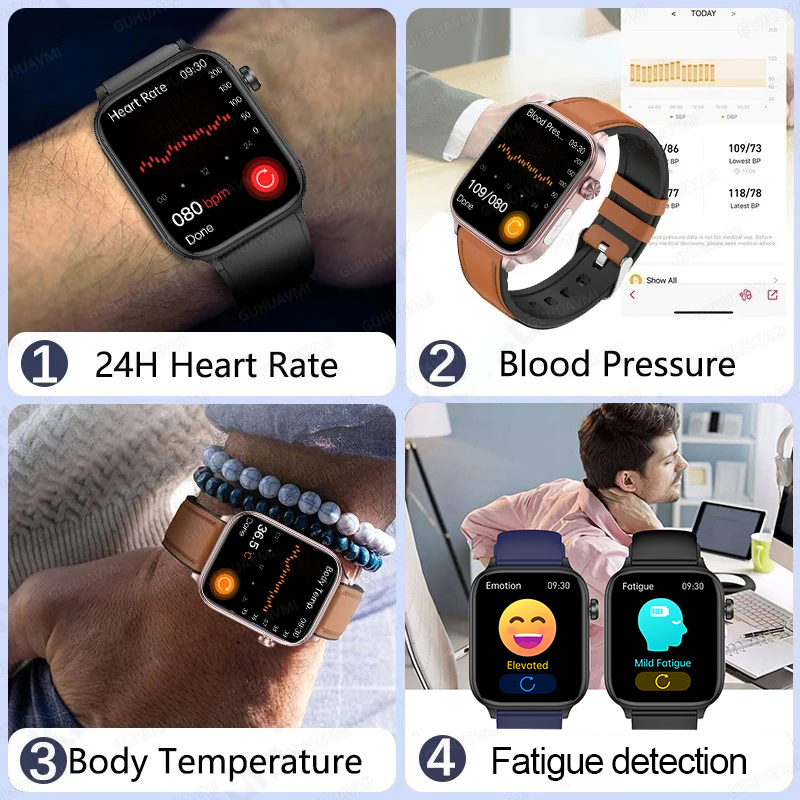 2025 New For XIAOM1 ECG+PPG Bl - Smartwatch Military Watches For Men recension och pris