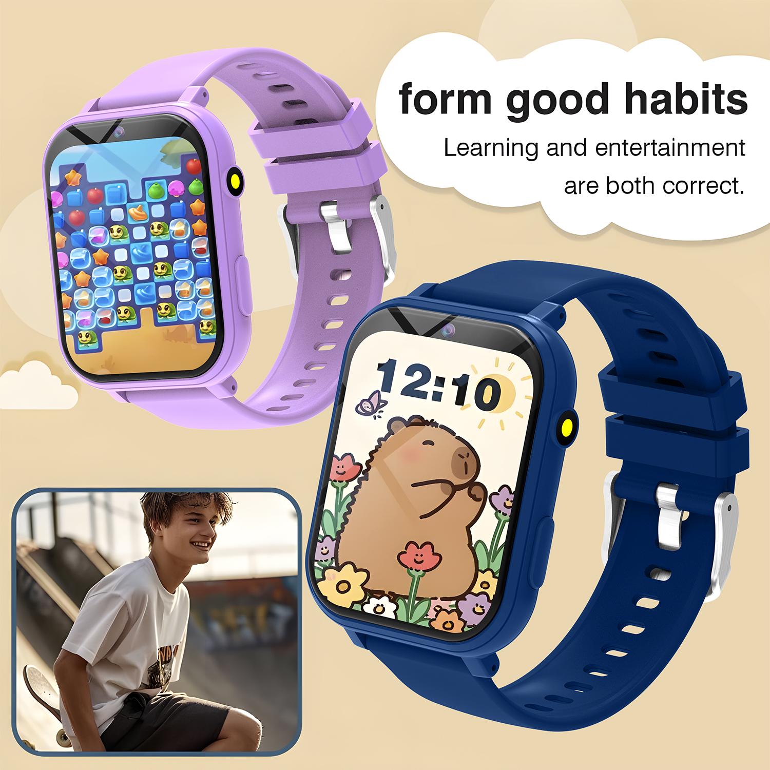 Kids Smart Watch Games Camera  - Smartwatch Watches For Kid Boy With Alarm recension och pris