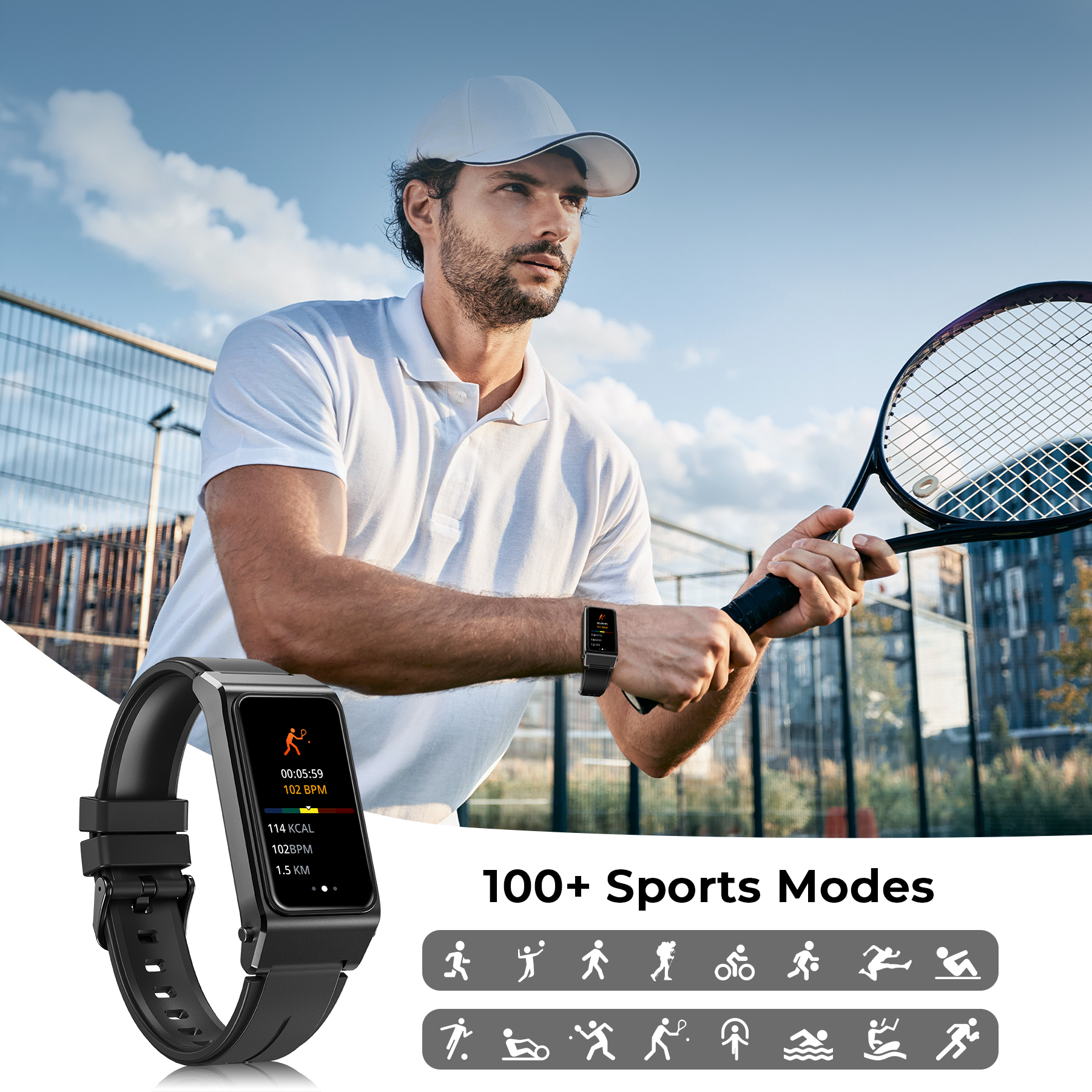 OUKITEL BT11 Smartwatch Blueto - Smartwatch Health Watches recension och pris