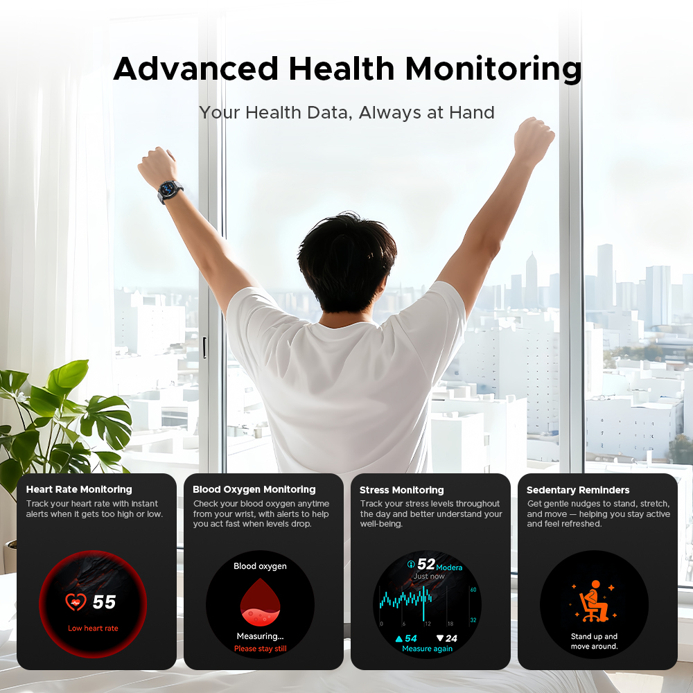 DOOGEE ANYWISE W1 PRO Smartwat - Smartwatch Health Watches recension och pris
