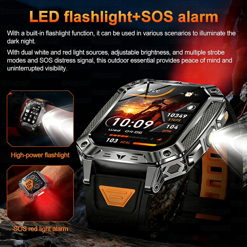 New 1500mAh Military Outdoor S - Smartwatch Military Watches For Men recension och pris