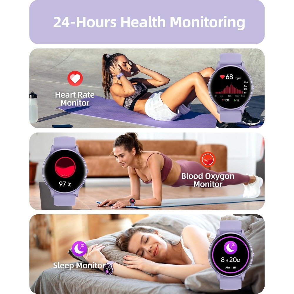 Smart Watch with Calling & Fit - Smartwatch Purple Watches For Women recension och pris
