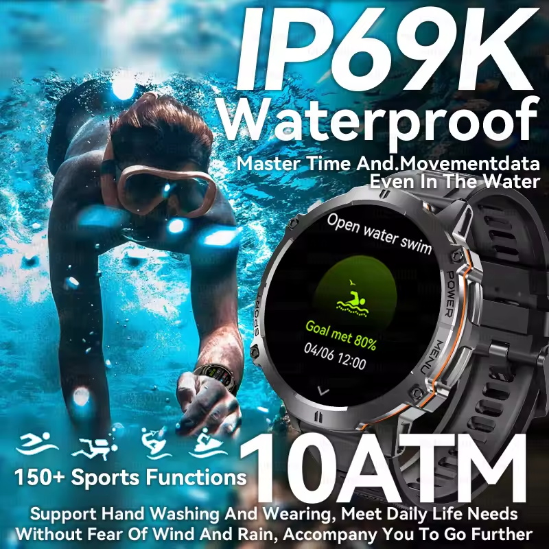 2026New Military 1000mAh Sport - Smartwatch Military Watches For Men recension och pris