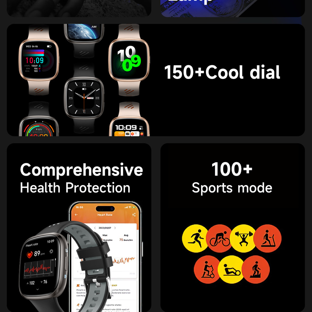 Smart Watch Men BT Call LED Fl - Smartwatch Purple Watches For Women recension och pris
