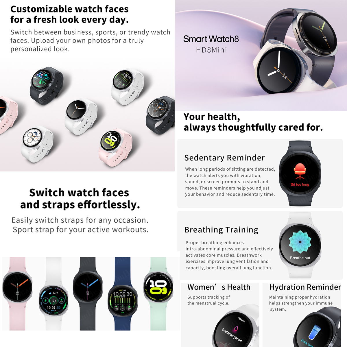2026 New Watches 8 Mini GPS Tr - Smartwatch Health Watches recension och pris