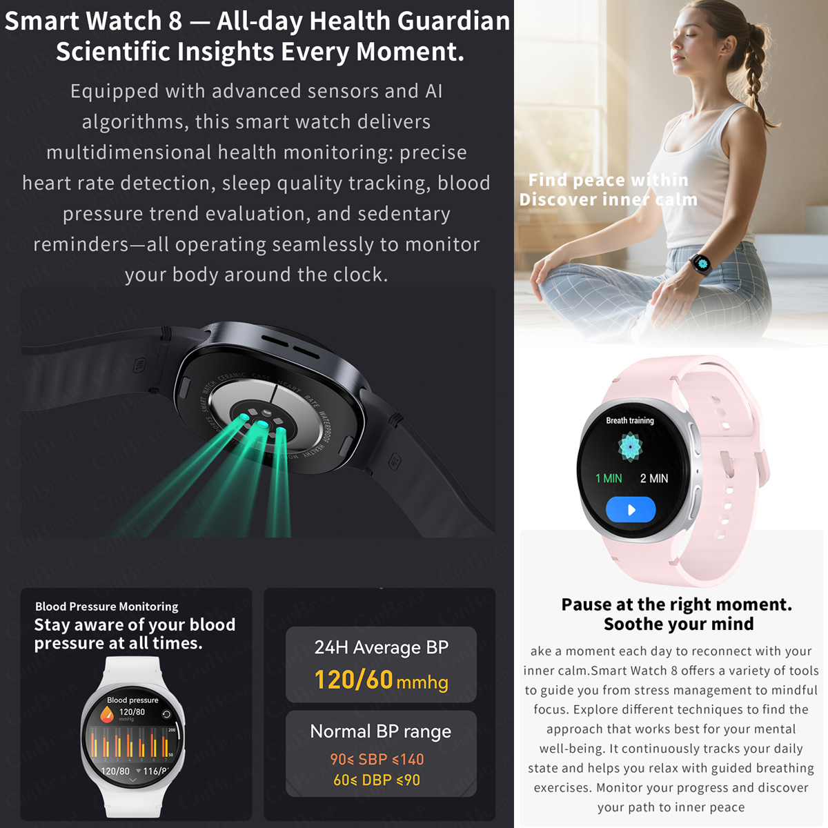2026 New Watches 8 Mini GPS Tr - Smartwatch Health Watches recension och pris
