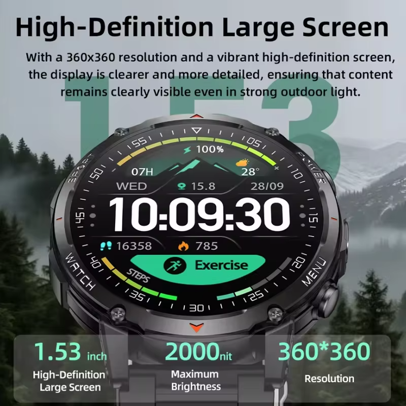 2026 New T-Rex3 Pro 1400mAh Ba - Smartwatch Military Watches For Men recension och pris