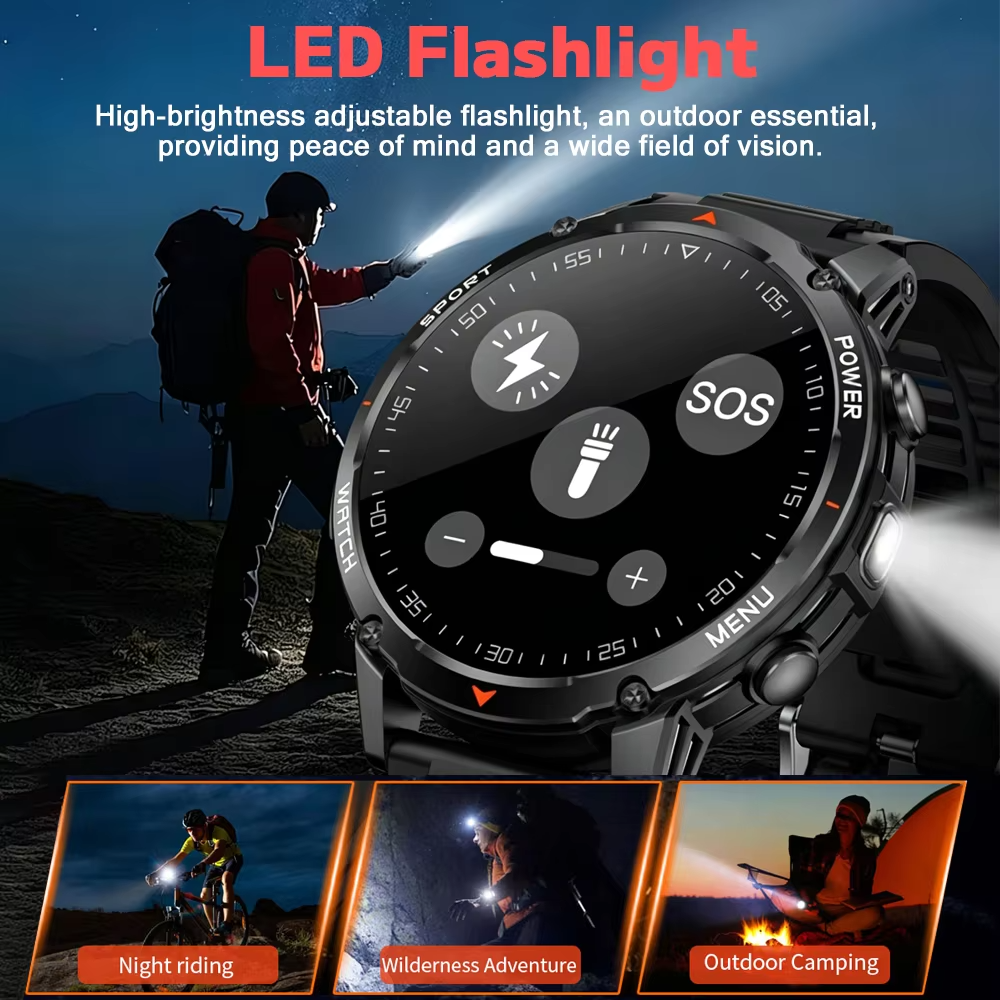 2026 New T-Rex3 Pro 1400mAh Ba - Smartwatch Military Watches For Men recension och pris
