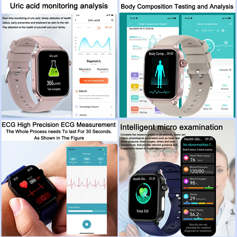 2025 New ECG+PPG Monitoring Sm - Smartwatch New Watches 2025 recension och pris
