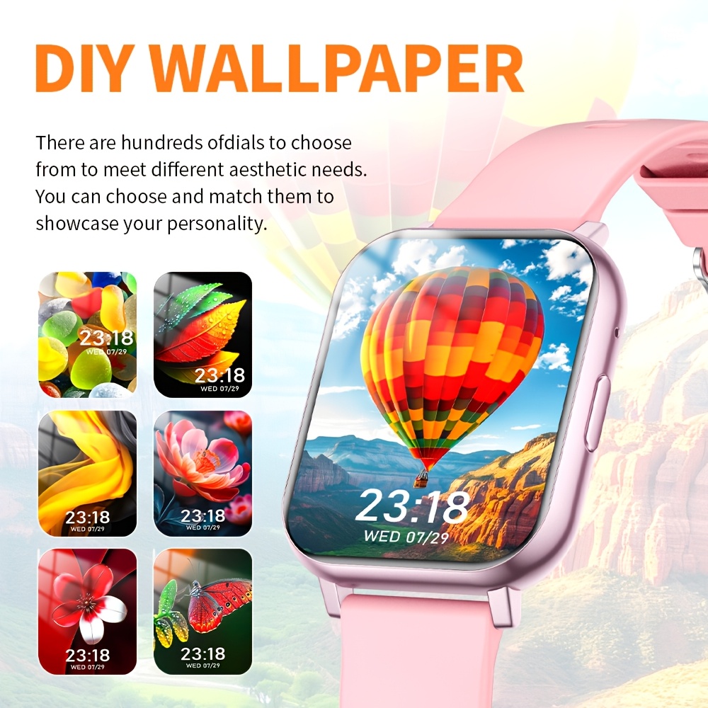 1.83-Inch HD Square Screen/Wir - Smartwatch Watches Wallpaper recension och pris