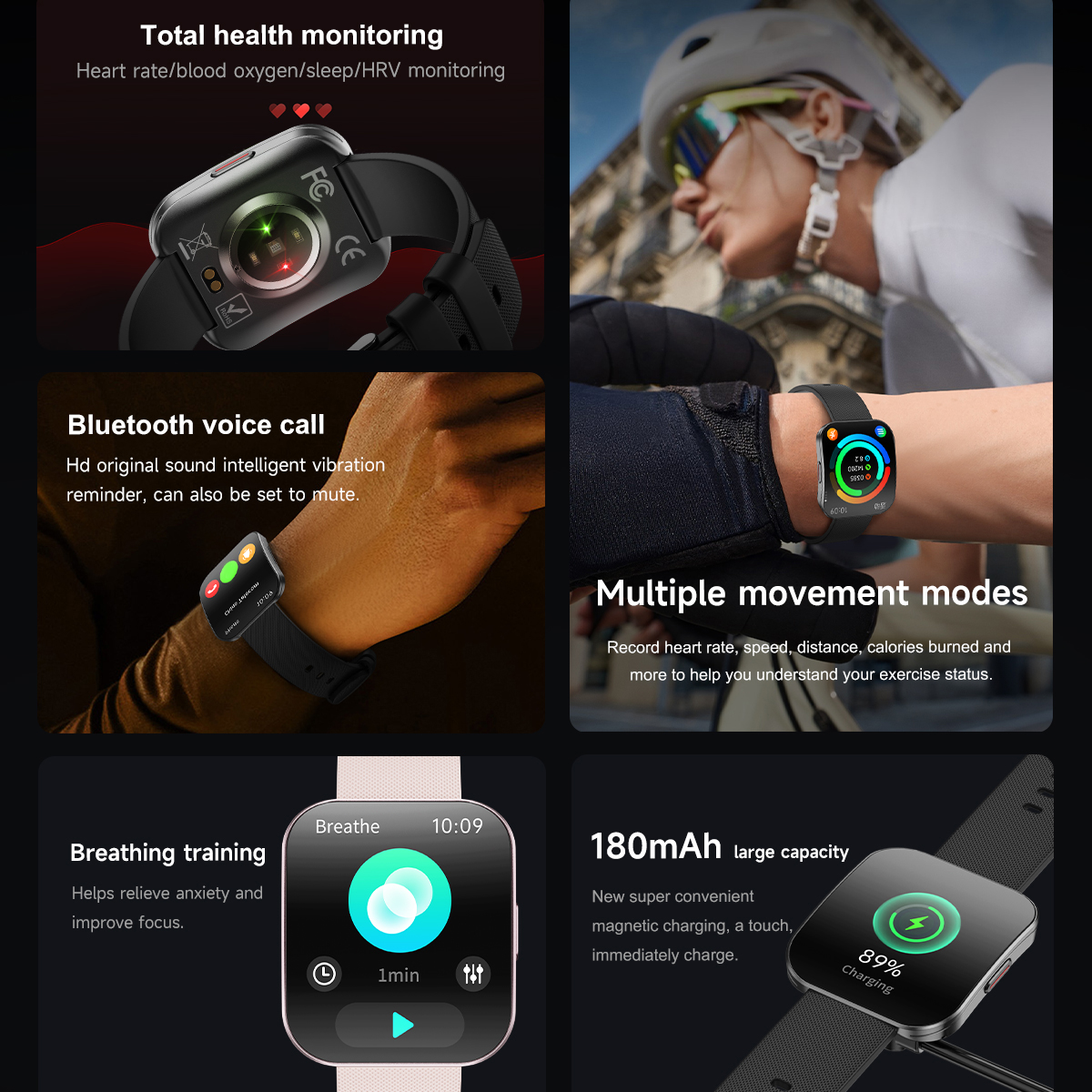 Amoled Ultra-thin Curved Water - Smartwatch Health Watches recension och pris