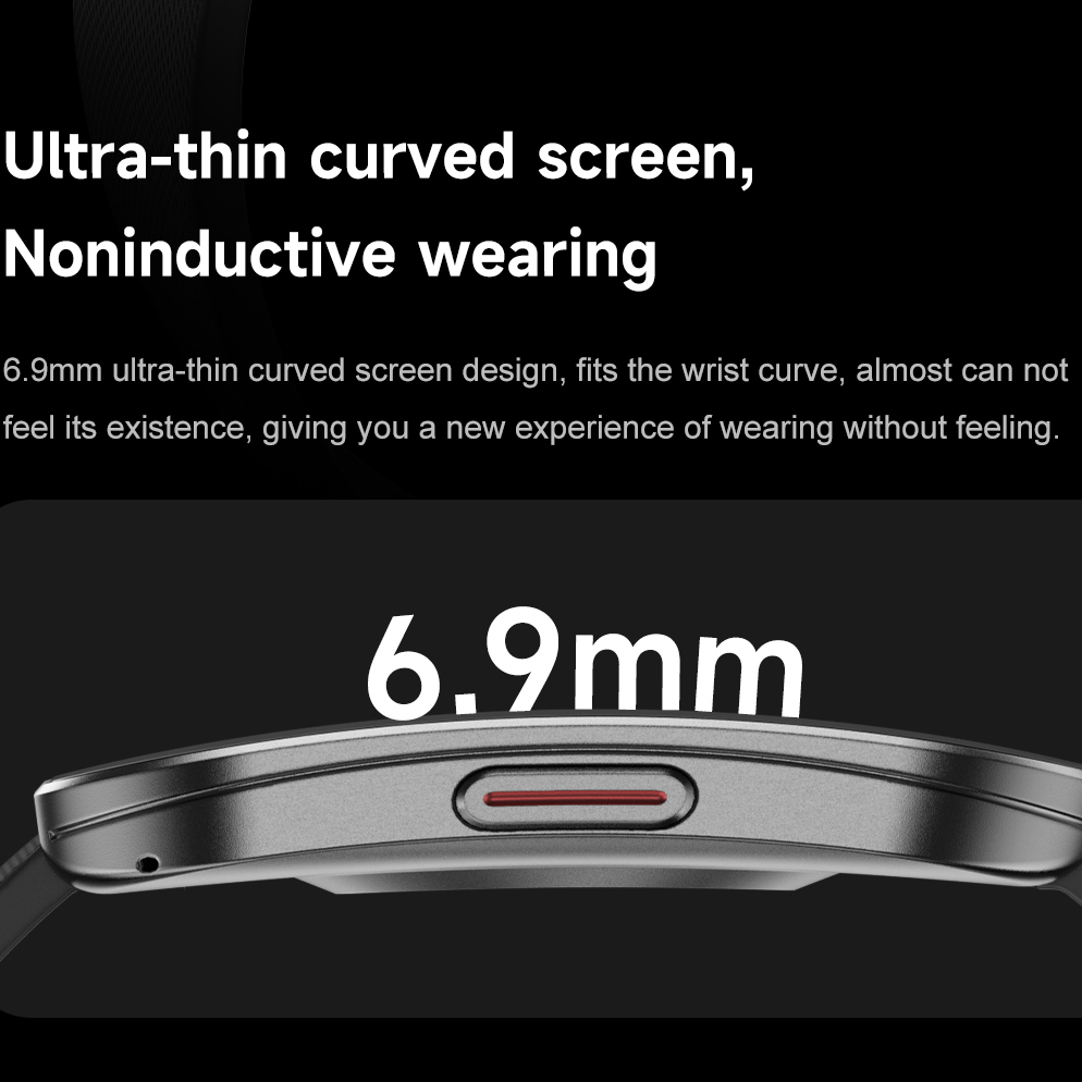 Amoled Ultra-thin Curved Water - Smartwatch Health Watches recension och pris