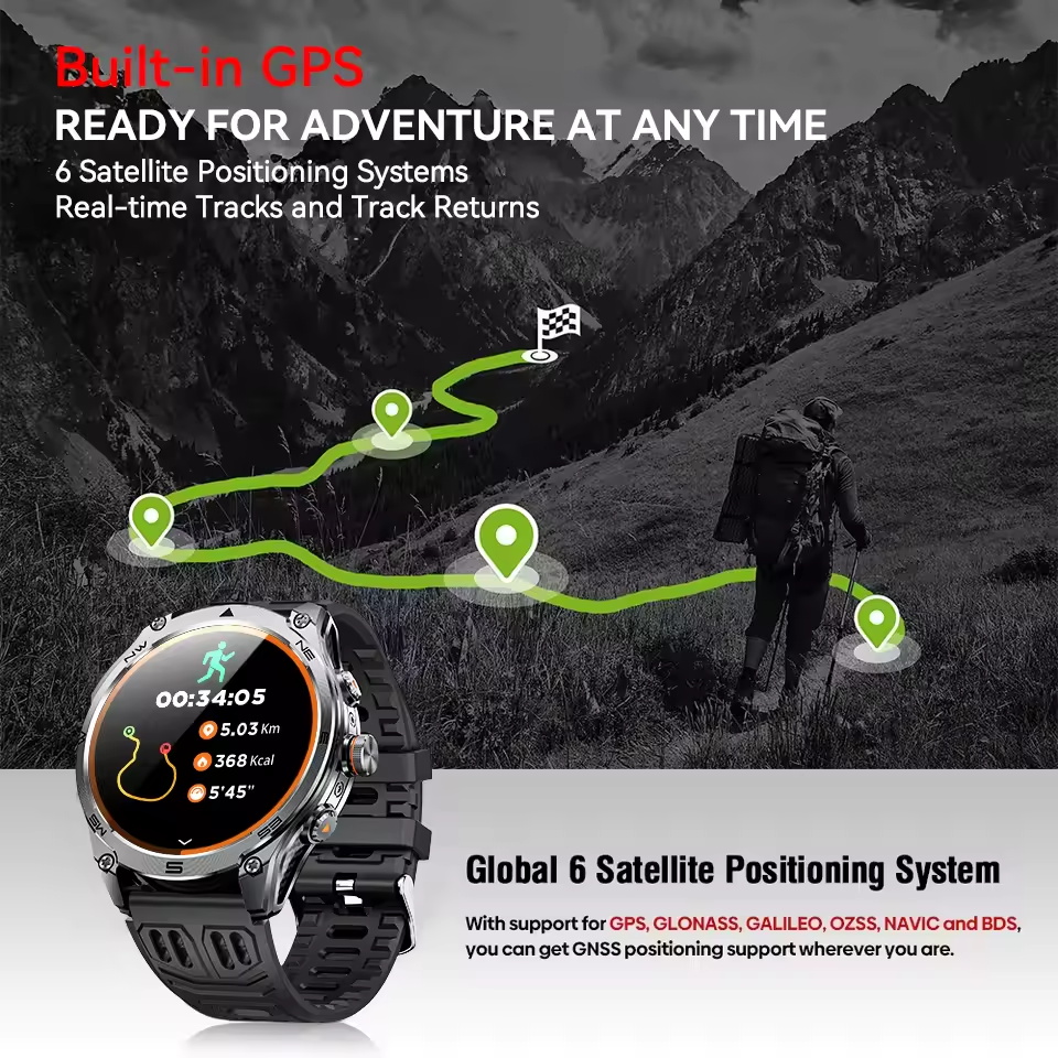 2026 New GPS Outdoor Sports Sm - Smartwatch Watches For Men With Gps recension och pris