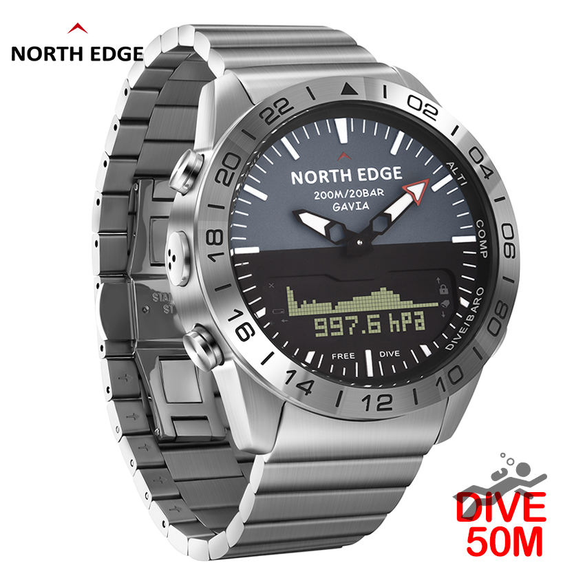 NORTH EDGE Mens Dive Watch Mil - Smartwatch Military Watches For Men recension och pris